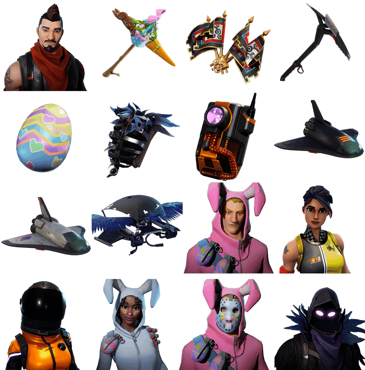 𝖊𝖓𝖋𝖑𝖎𝖈𝖙𝖙 - Leaked Skins In Fortnite Battle Royale Clipart (1184x1200), Png Download