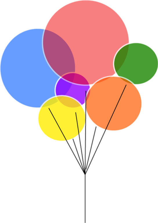 #balloons #pixar #up #cute #movie #adventure #colorful - Up House Balloons Png Clipart (545x768), Png Download