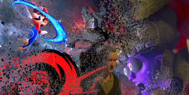 Thanos Sticker - Super Mario Galaxy 2 Clipart (640x324), Png Download