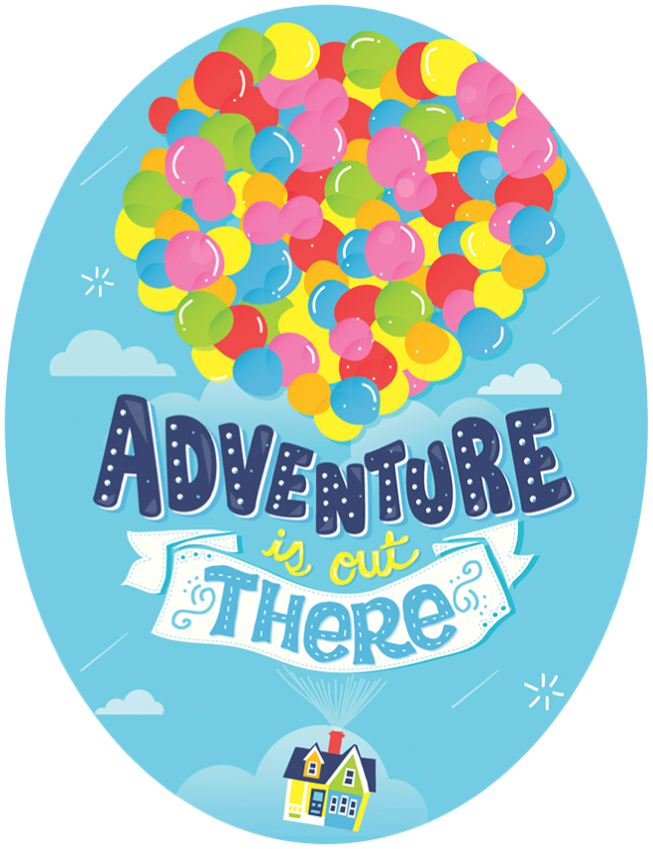 #up #pixar #balloons #quotes #freetoedit - Adventure Is Out There Clipart (653x849), Png Download