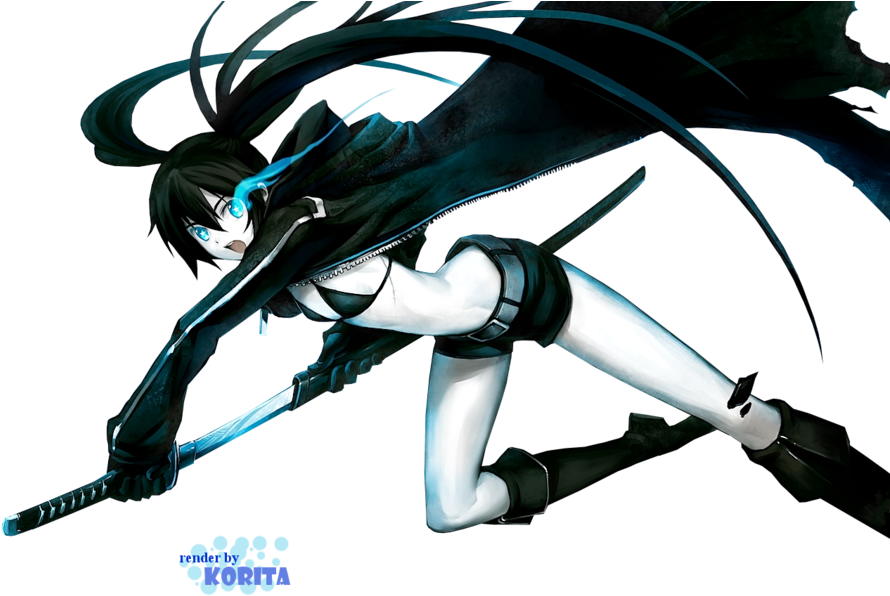 Black Rock Shooter Render - Black Rock Shooter Clipart (900x638), Png Download