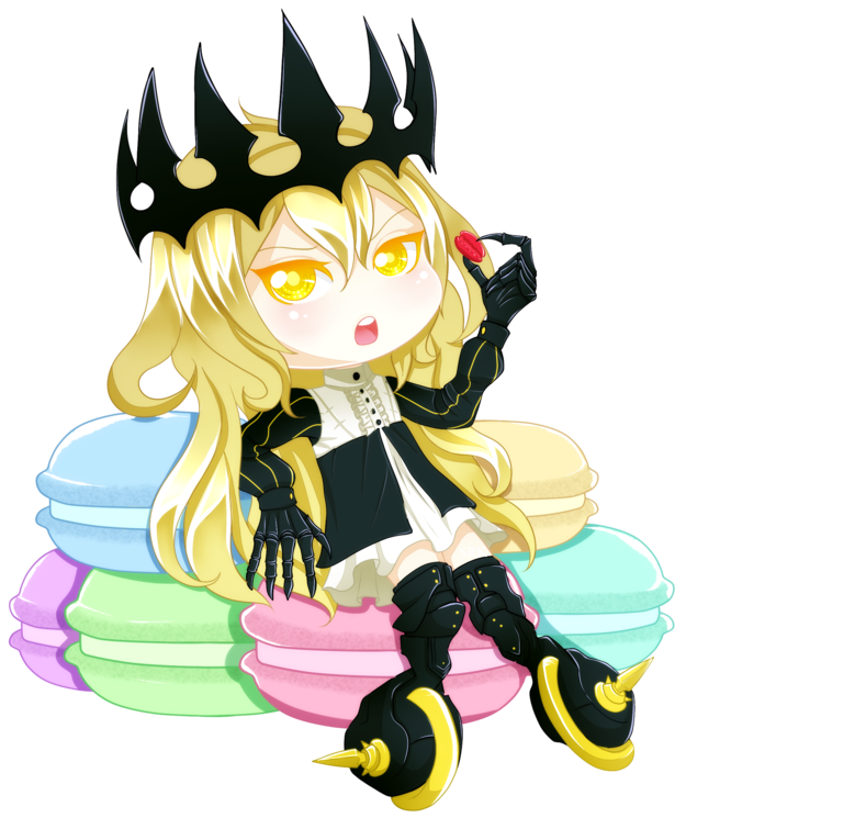 Black ☆ Rock Shooter - Chariot Black Rock Shooter Chibi Clipart (800x800), Png Download