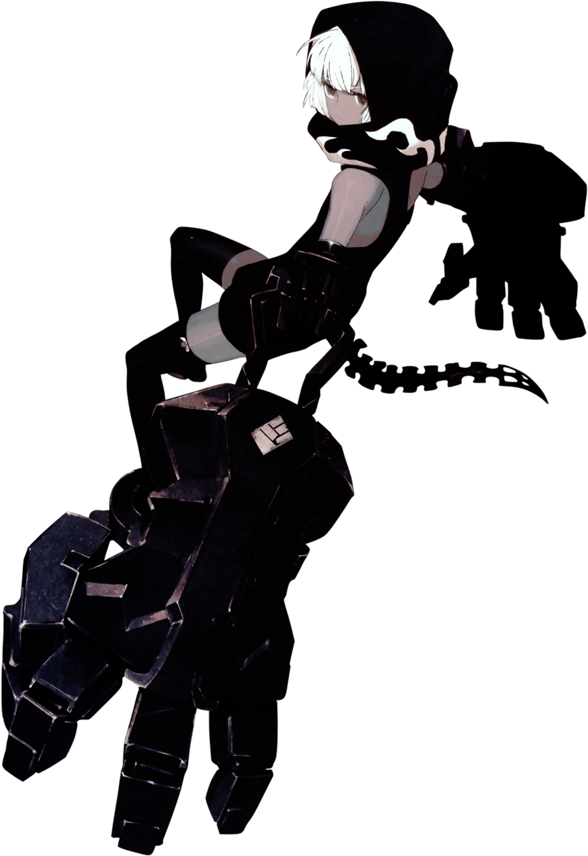 Black Rock Shooter "strength" - Black Rock Shooter Strength Render Clipart (1280x1846), Png Download