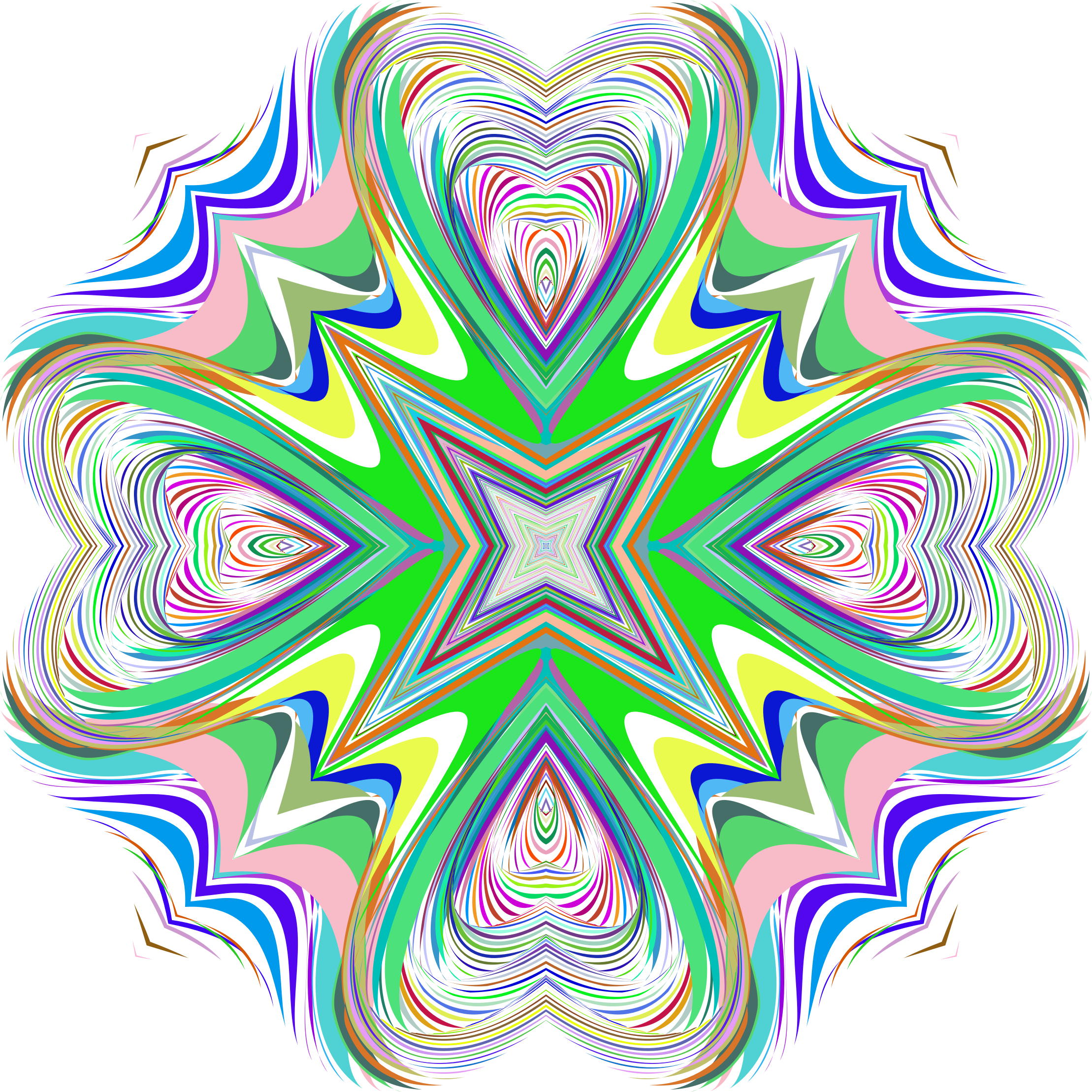 Kaleidoscope Clipart (740x740), Png Download