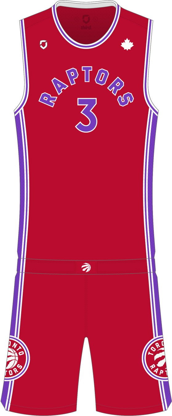 Toronto Raptors Away - Active Tank Clipart (1000x1500), Png Download