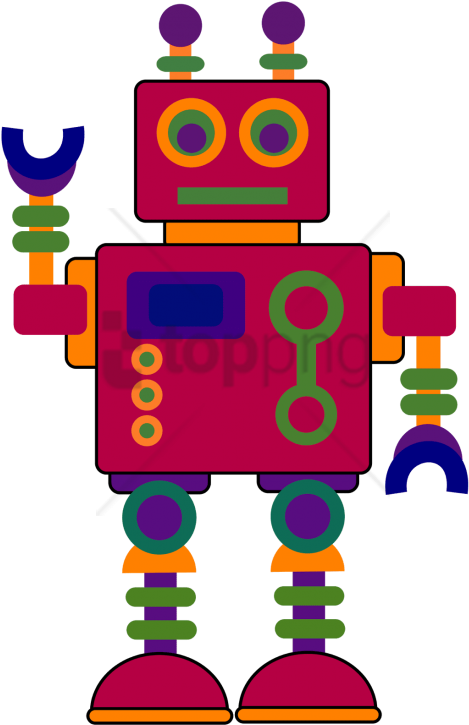 Free Png Kids Painting Clipart Png Png Image With Transparent - Robot Clipart (481x733), Png Download