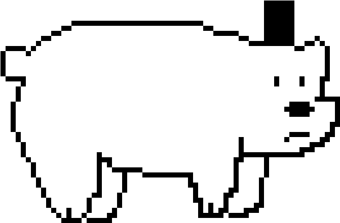 Ice Bear - Ice Bear Pixel Art Clipart (760x490), Png Download