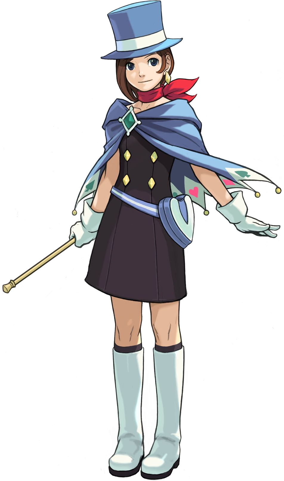 Apollo Justice - Trucy Wright - Trucy Phoenix Wright Clipart (951x1619), Png Download