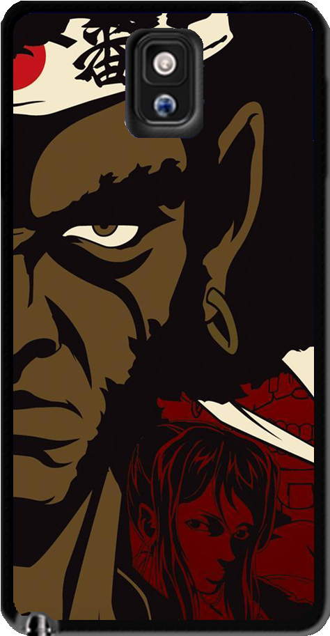 Afro Samurai Samsung Galaxy S3 S4 S5 Note 3 Case - Afro Samurai Clipart (956x1000), Png Download