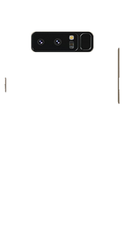 Galaxy Note 8 - Smartphone Clipart (650x1004), Png Download