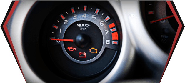 Check Engine Light - Speedometer Clipart (950x350), Png Download