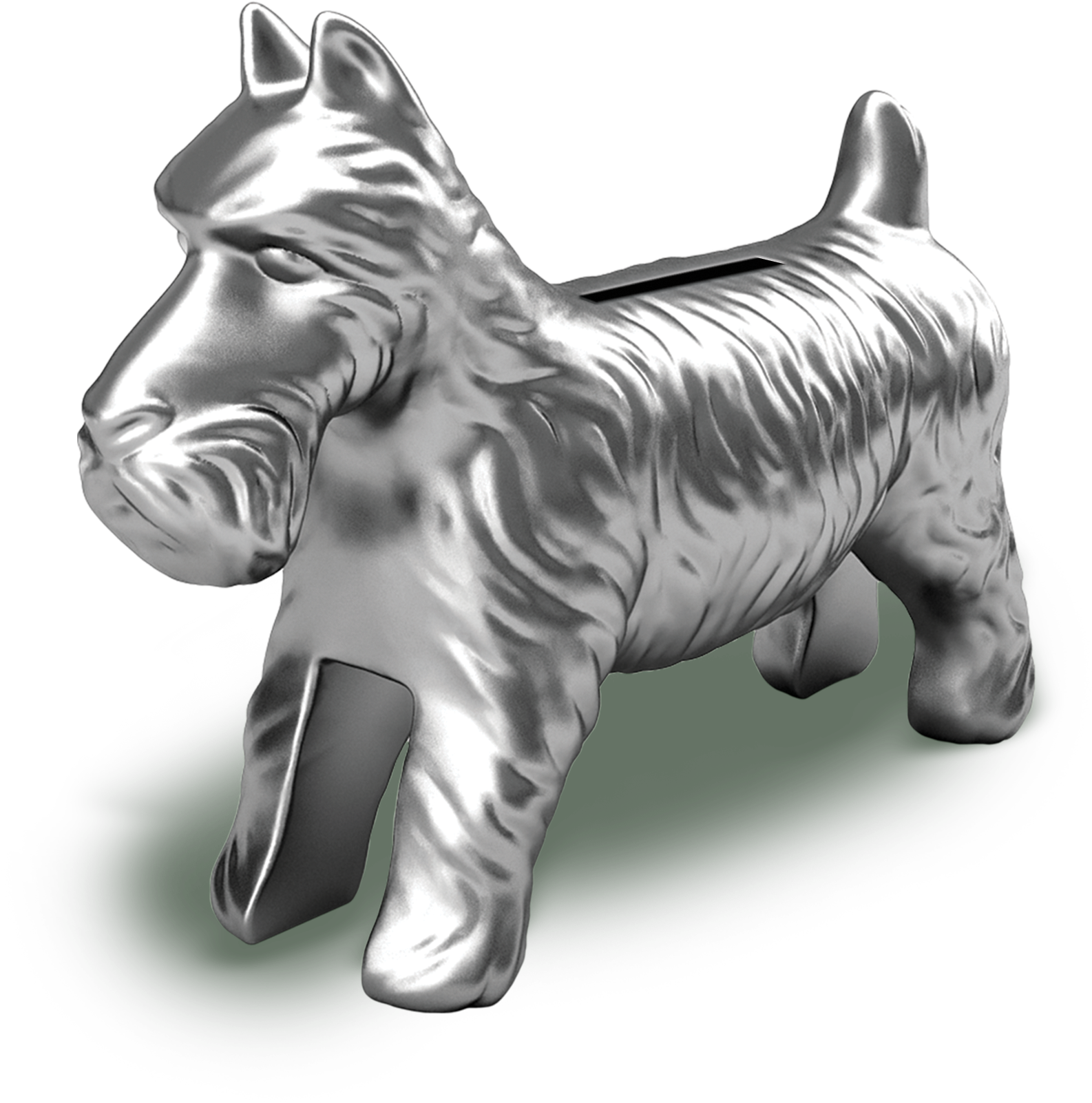 Oversized Token Bank - Monopoly Game Piece Dog Clipart (2400x1856), Png Download