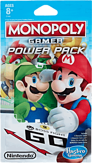 Board Games - Super Mario Monopoly Gamer Pack Clipart (600x600), Png Download