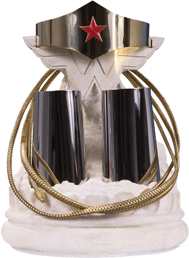 Replicas - Wonder Woman Tiara Bracelets And Lasso Prop Replica Clipart (600x600), Png Download