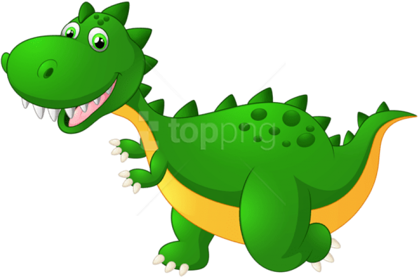 Download Cute Dragon Cartoon Clipart Png Photo - Transparent Background Dinosaur Clip Art (850x547), Png Download