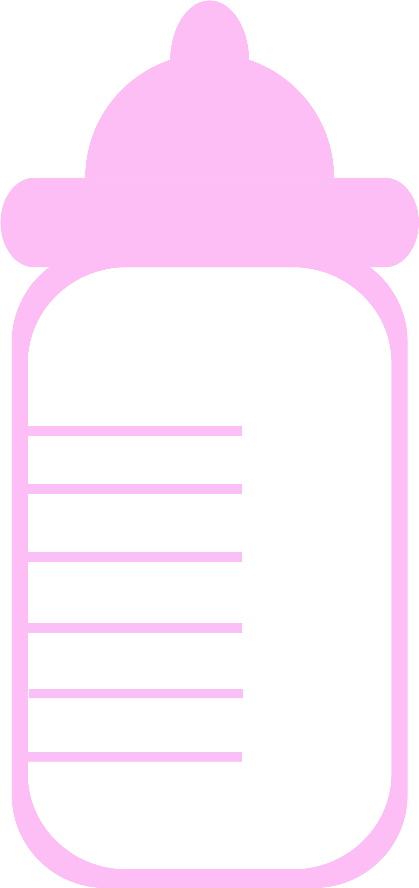 Pink Baby Bottle Clipart For A Shower Clipart Bottle - Png Download (2550x3300), Png Download