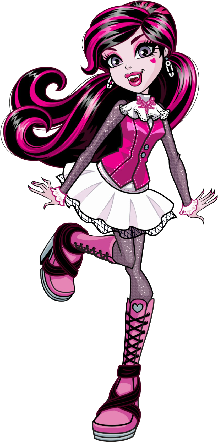 New Profile Art - Monster High Draculaura Clipart (847x1703), Png Download