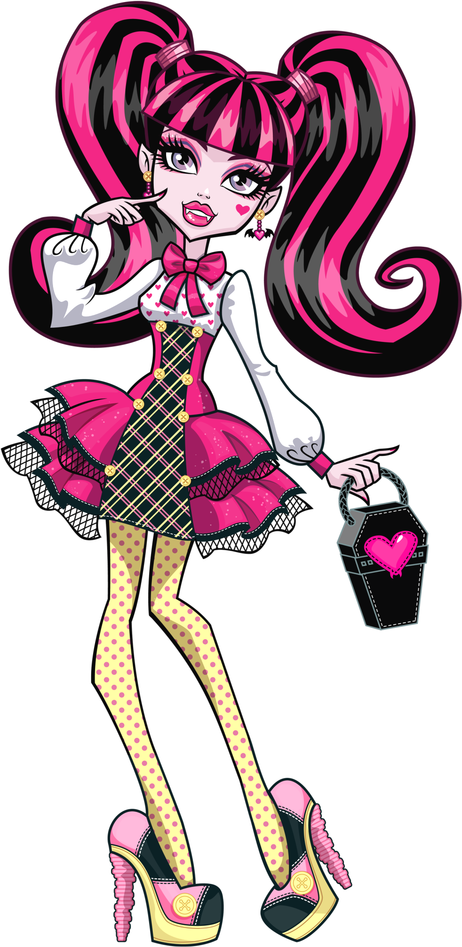 Artwork/png En Hd De Draculaura - Monster High Draculaura School Out Clipart (959x1920), Png Download