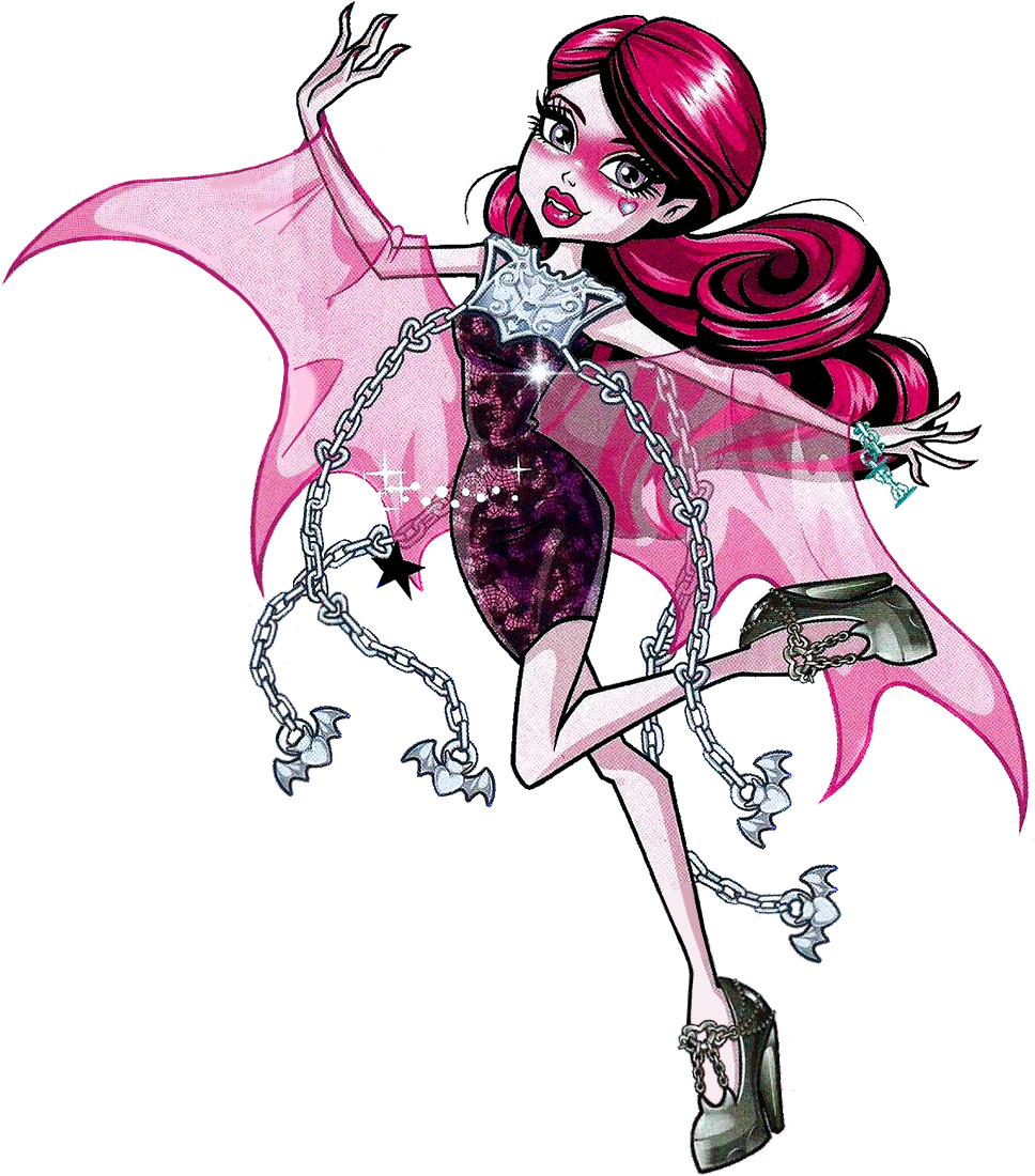 Draculaura, Monster High Dolls, Monster High Art, Ever - Monster High Draculaura Welcome Clipart (977x1108), Png Download