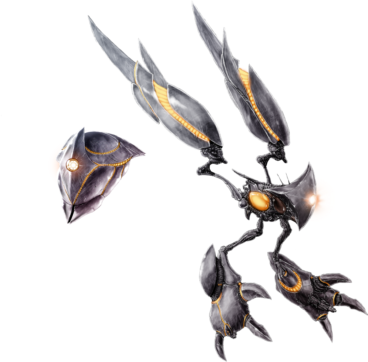 Thm/ 23 Dec 2017 - Aqua Drone Metroid Prime Clipart (1500x1200), Png Download