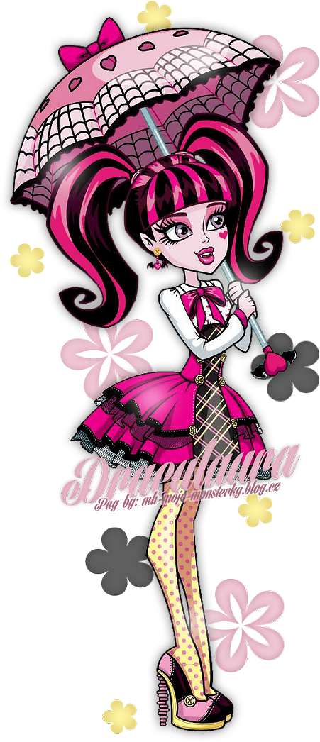 Zdobená Png - Draculaura - Monster High Clipart (496x1089), Png Download