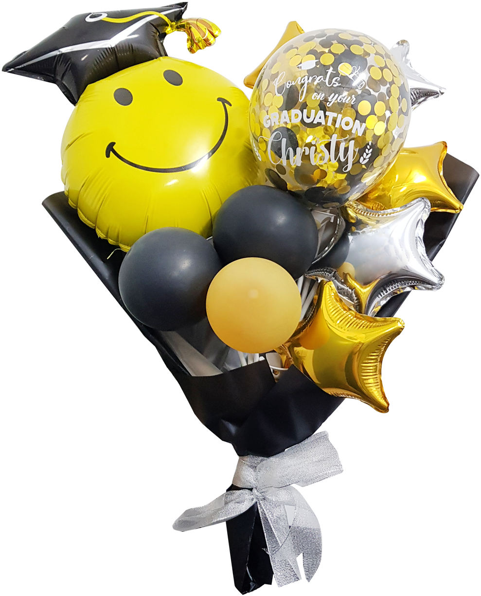 Personalised Name Congrats On Your Graduation Smiley - Balloon Clipart (1280x1280), Png Download