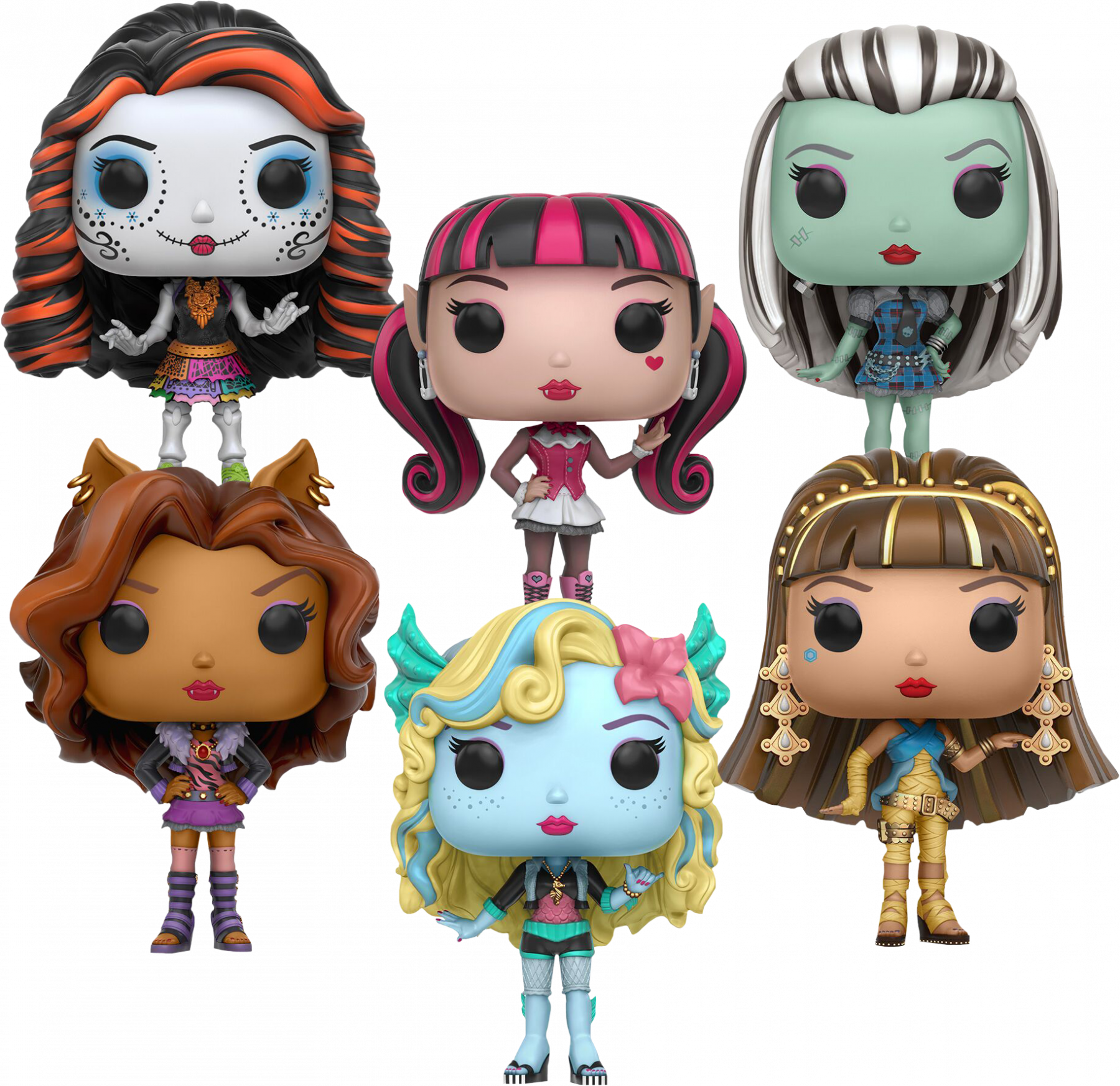 Welcome - Monster High Pop Figures Clipart (1800x1746), Png Download