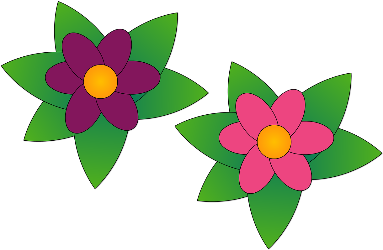 Flowers Garden Plants Clipart (1280x848), Png Download