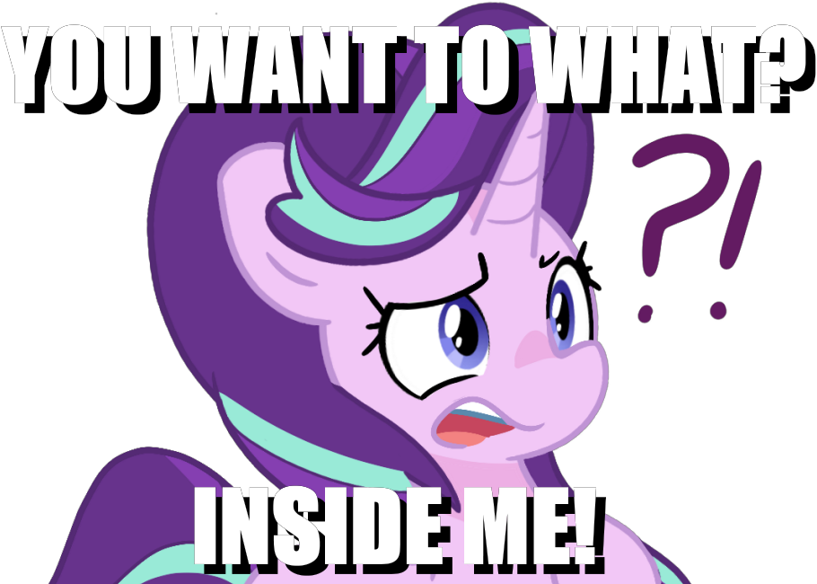 Confused Image Macro Iwtcisg Meme Question Starlight Cartoon Clipart Large Size Png Image Pikpng