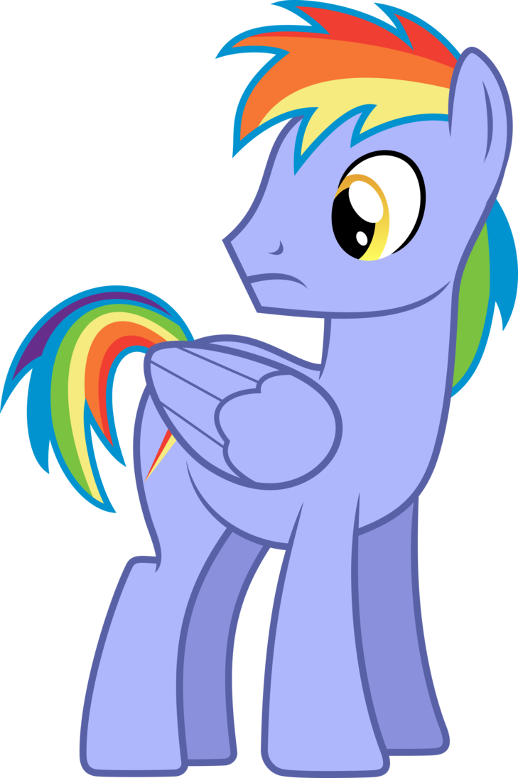 Img 1431135 1 Rainbow Dash S Father By V - My Little Pony Rainbow Dash Dad Clipart (729x1096), Png Download