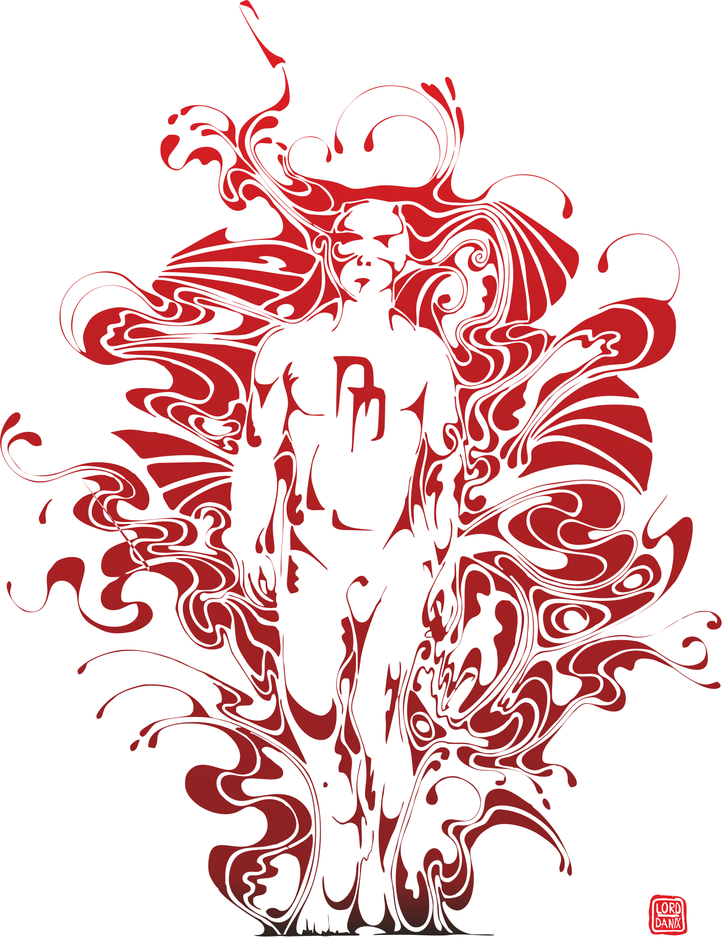 Daredevil Daredevil, My Design, Comic Book, Playing - Illustration Clipart (1418x1840), Png Download