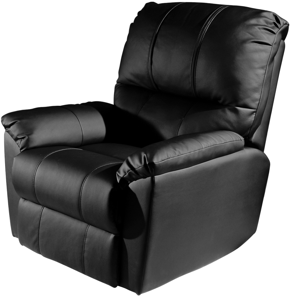 Recliner Png Background Image - Black Leather Recliner Png Clipart (1300x1300), Png Download