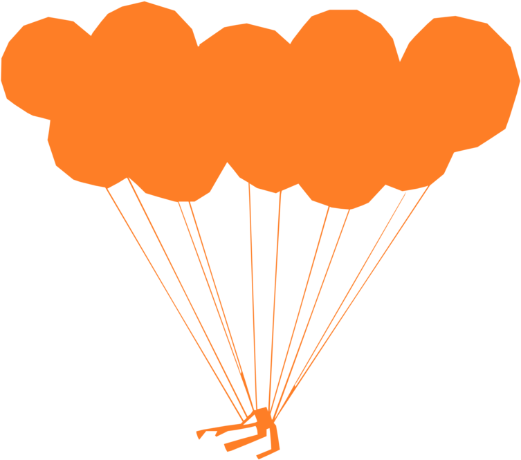 Balloon Dog Toy Balloon Balloon Modelling Birthday - Parachuting Clipart (801x750), Png Download