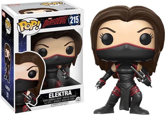 Pop Vinyls - Funko Pop Elektra Clipart (600x600), Png Download