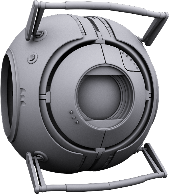 Report Rss Portal - Wheatley Portal 2 Clipart (693x734), Png Download