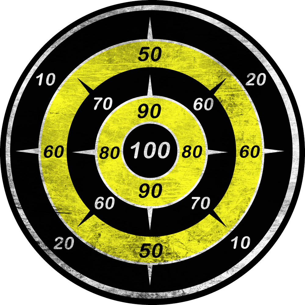 Png Stock Irpian - Gun Shot Target Logo Clipart (1000x1000), Png Download
