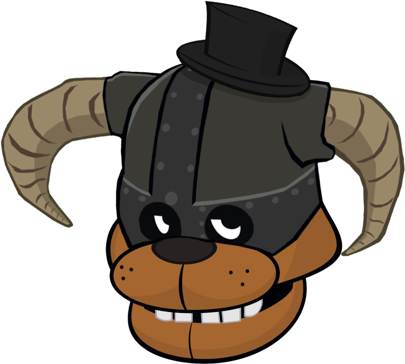 Freddy Fazbear Head Drawing Clipart (846x846), Png Download