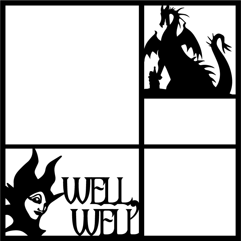 Well Well Scrapbook Overlay - Sleeping Beauty Clipart (829x829), Png Download