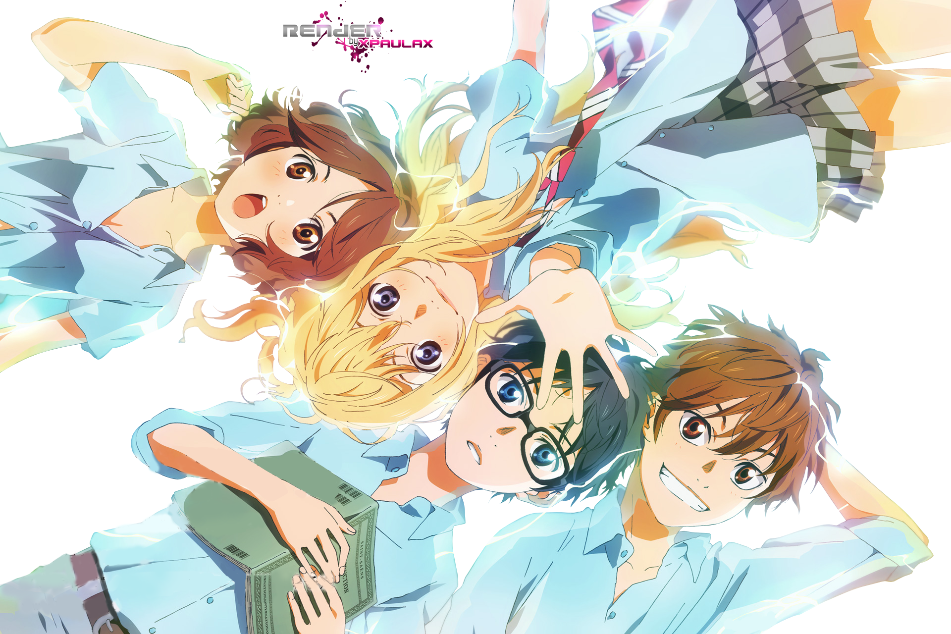 Your Lie In April Anime Hd Clipart (1920x1280), Png Download
