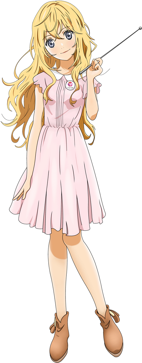 Kaori Miyazono - Girl Clipart (600x1252), Png Download