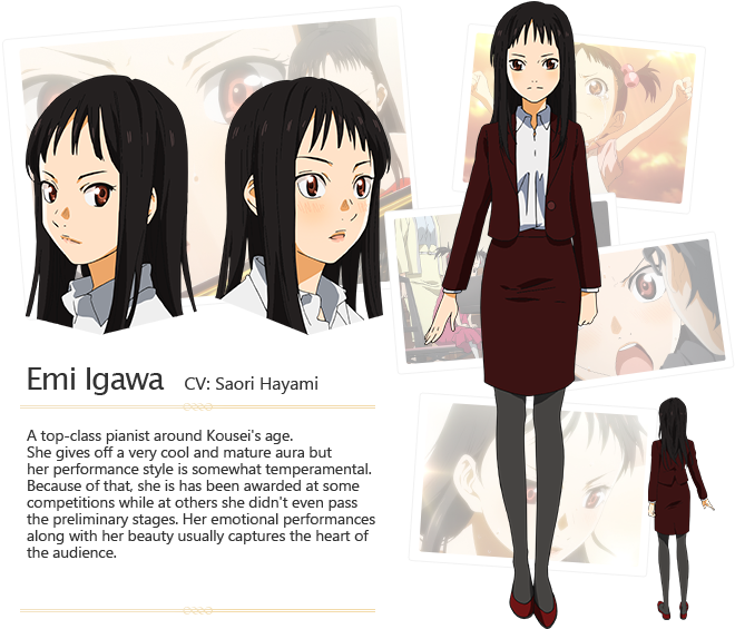 Once We Meet Somebody, We Can No Longer Be Alone - Your Lie In April Characters Clipart (778x655), Png Download