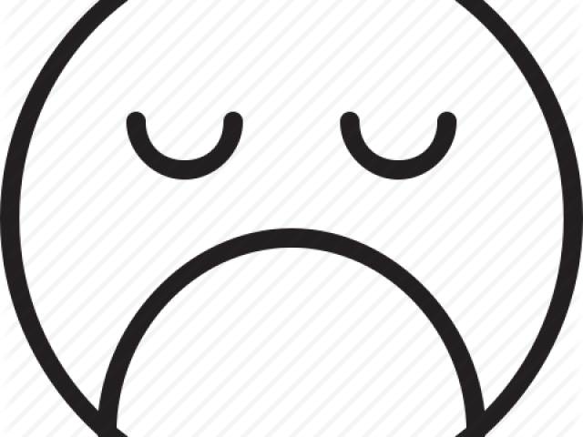 Drawn Smiley Unhappy - Circle Clipart (640x480), Png Download