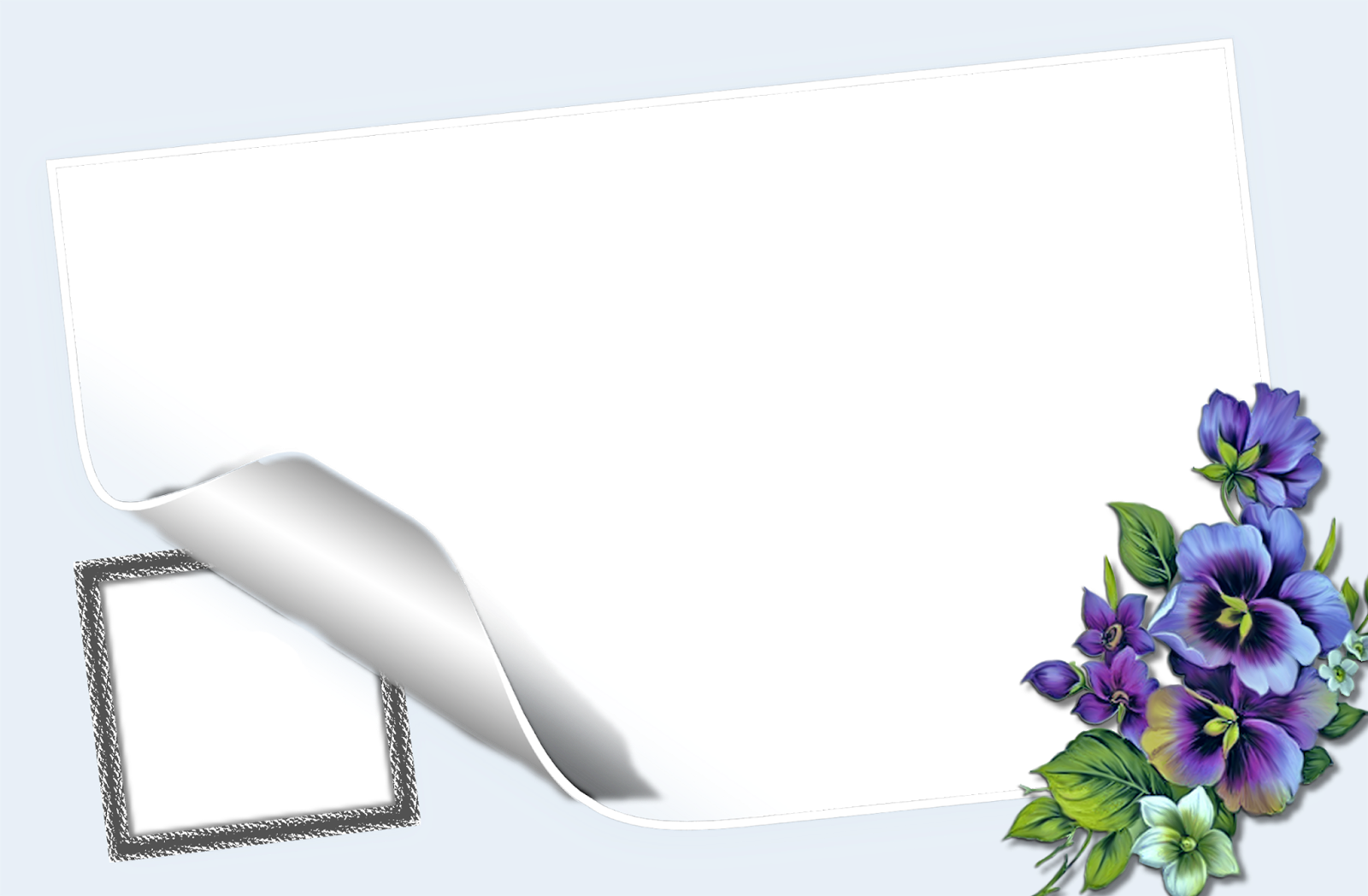 Bonito Marco Con Flores Azules Para Una Fotografia - University Of Kufa Clipart (1600x1048), Png Download