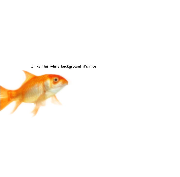 “i Am A Fish - Go Away Transparent Background Clipart (768x768), Png Download