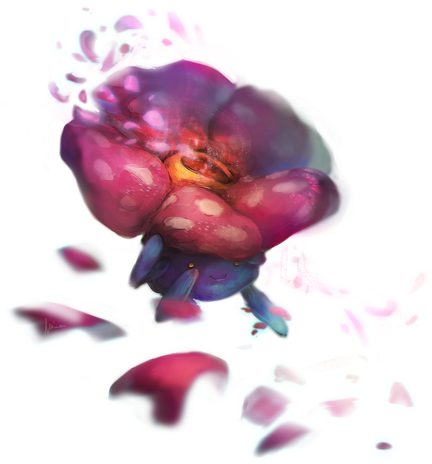 #045 Vileplume Used Petal Dance And Energy Ball - Macro Photography Clipart (900x976), Png Download