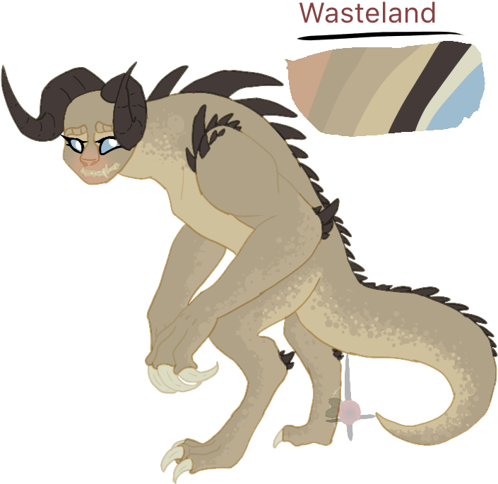 //finished Wasteland's Partial Ref - Cartoon Clipart (768x768), Png Download