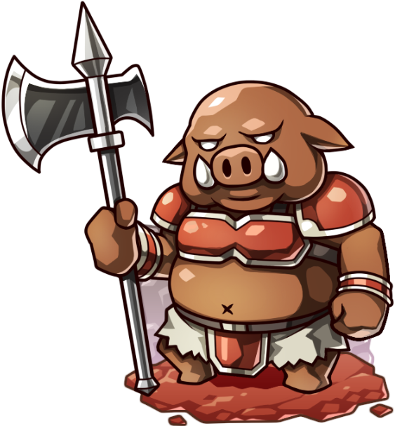 Halberd Clipart Demon - Orc - Png Download (1024x1024), Png Download