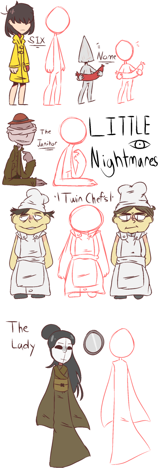 Little Nightmares By Mamidshi - Face Little Nightmares The Twin Chefs Clipart (516x1548), Png Download