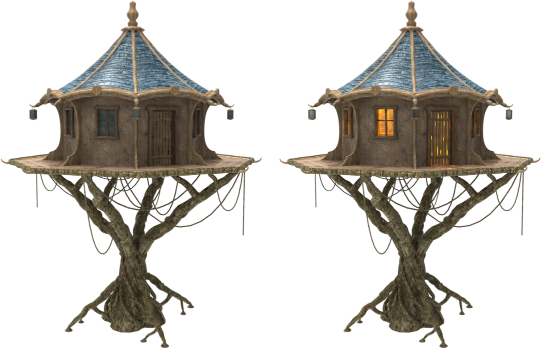Transparent Fairy House Png Clipart (1148x696), Png Download