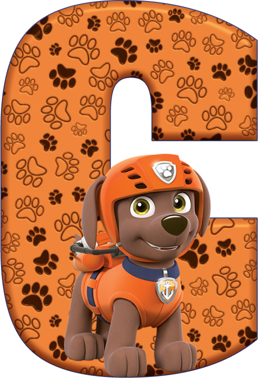 *✿**✿*c*✿**✿*de Alfabeto Decorativo - Paw Patrol Alphabet S Clipart (524x765), Png Download